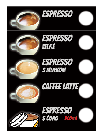 Espresso so sebou
